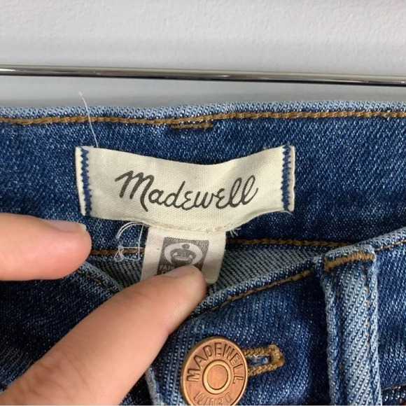 Madewell Cali Demi Boot Jeans in Bodney Wash Light Blue Flare  Leg Stretch 23 - Picture 3 of 13